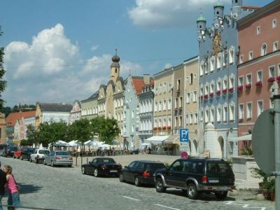 The main square in Burghausen