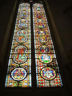 Stained glass from the 1200s