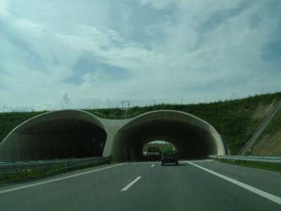 NEW tunnels along this part of the autobahn back towards Leipzig