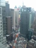 View into Times Square from the 33rd floor