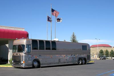 The tour bus in Casper, Wy