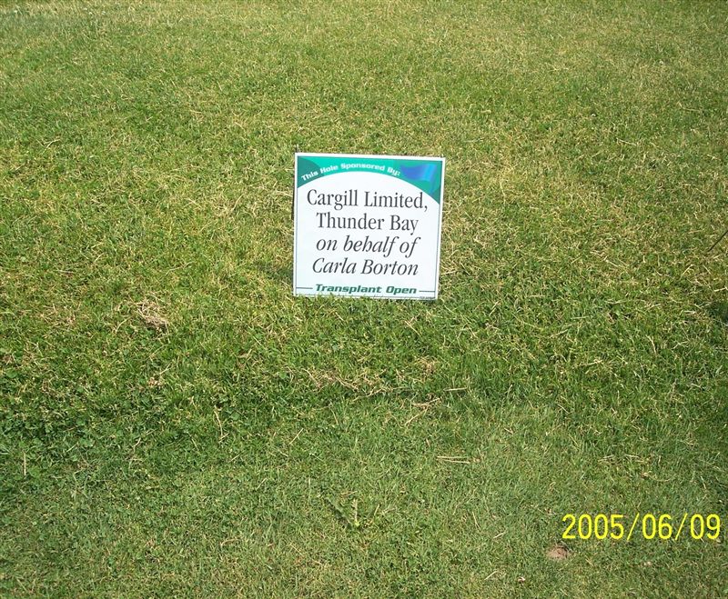 Sponsored by Cargill Ltd., Thunder Bay, ON on behalf of Carla Borton
