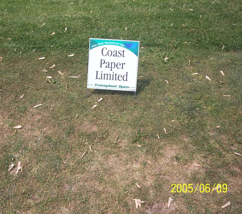 Hole Sponsored by Coast Paper Ltd.