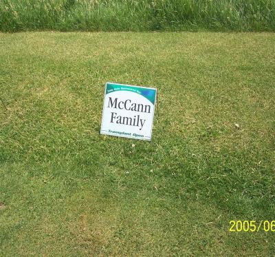 Hole Sonsored by the McCann Family