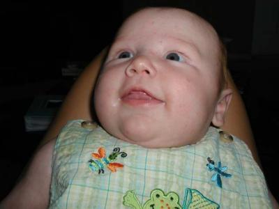 smiling at his inchworm