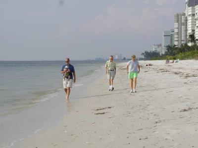 walking the beach