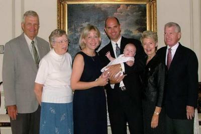 with proud grandparents