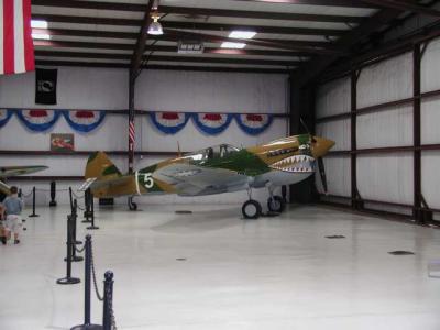 A North American P-40 in American Volunteer Group markings