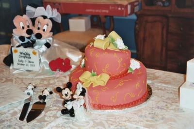 their wedding cake