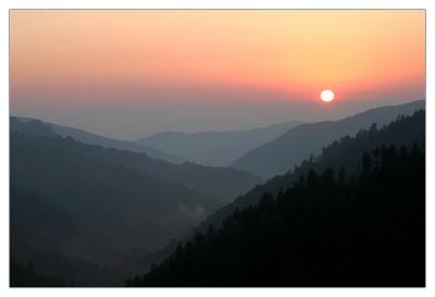 Sunset Over The Smoky Mountains