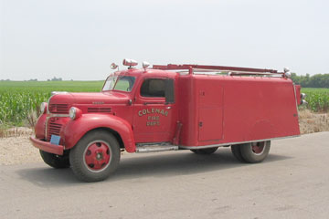 Red 1946 DODGE WH47 Fire Truck