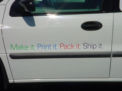 Make it, Print it, Pack it, Ship it.