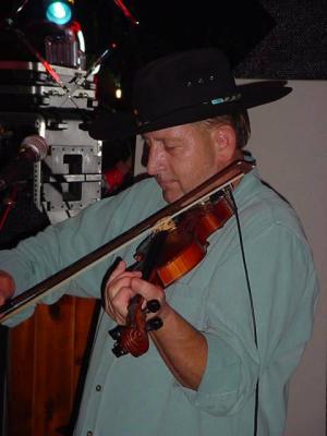 Chuck Lewis <br>on fiddle