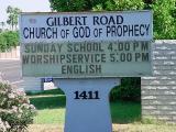 Gilbert Road<br>Church of God<br>of Prophecy