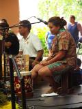 Drumming away