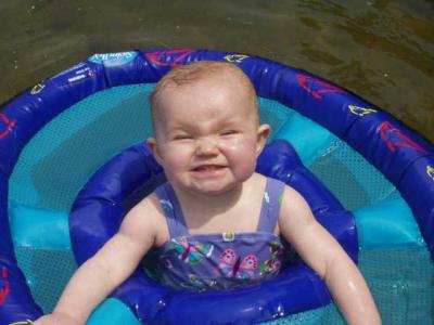 Jessica loves the water!