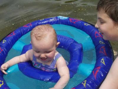 Jessica loves the water!