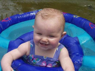 Jessica loves the water!