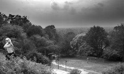 Having Coffee in Richmond Park today, this was the view.