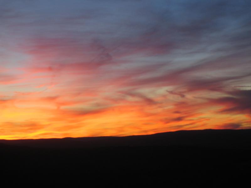 Sunset from the dorm window
