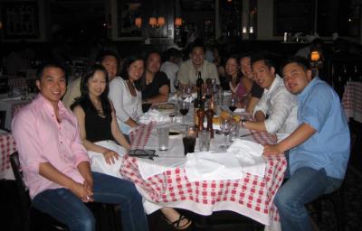 group pic @ dinner