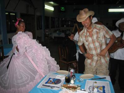 mike dances with the flamenco lady..