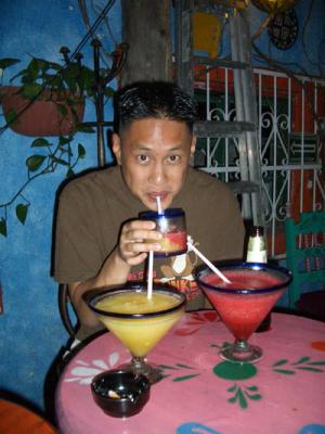 jerry enjoys his drink