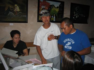 mike eyeing the cookies...