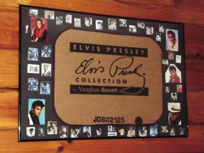 Mary put this blend of Elvis pictures and the bed box together!