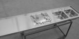 Top inox con fornelli e vasche Alpes inox saldati inox in fiera expo