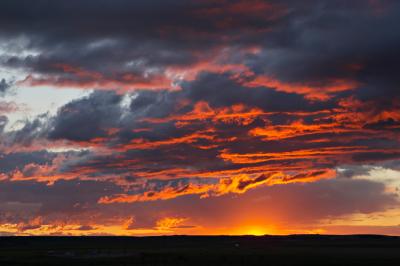 sunset at 120 km/h