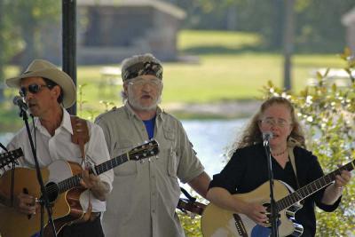 Rick, Bill Doc Hagen, and Maggie of the Riverside String Band