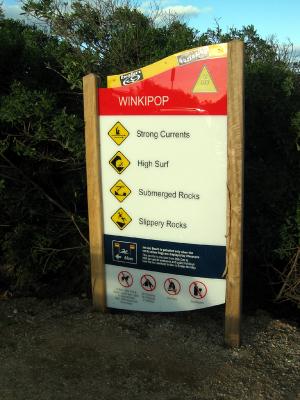 Surf Beach Advisory Sign - Winkipop