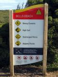 Surf Beach Advisory Sign - Bells Beach