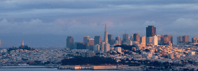 Sunset over San Francisco
