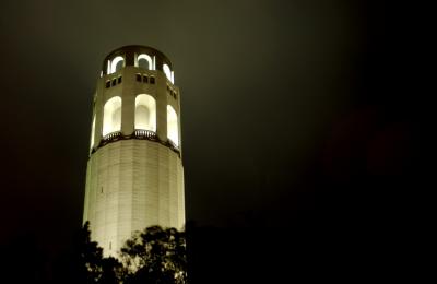 Coit Tower at Night