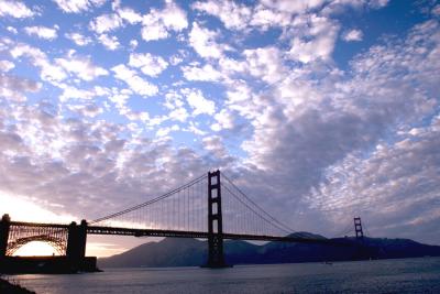Cloudy Sky over the Golden Gate Bridge