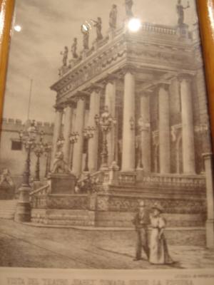 De una foto de principios del siglo pasado del bellisimo Teatro Jurez