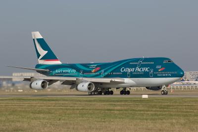 Boeing 747-400 Cathay Pacific B-HOY Asia's world city