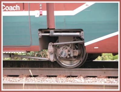 Single axle suspension system.