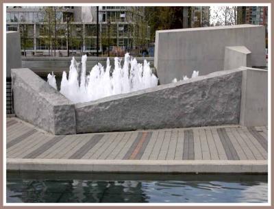 Vancouver has a lot of fountains.