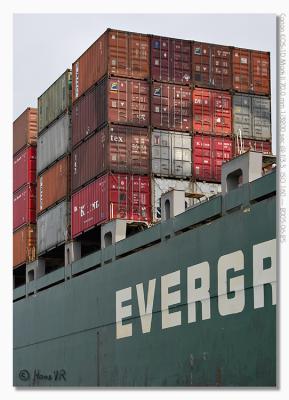 Evergreen container ship