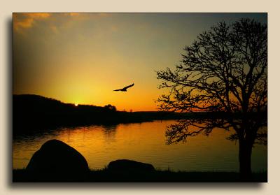 Sunset at Case Lake