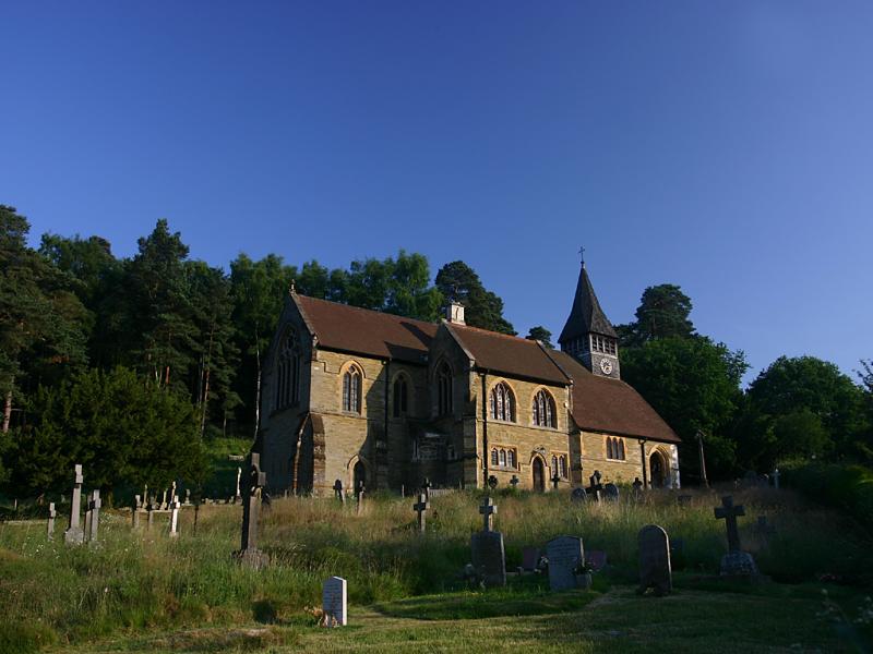 June 27 2005:<br>Holmbury St Mary Church