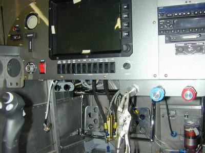 9-1-05 ran out of panel space-- had to put some things under dash like parking brake and alt air
