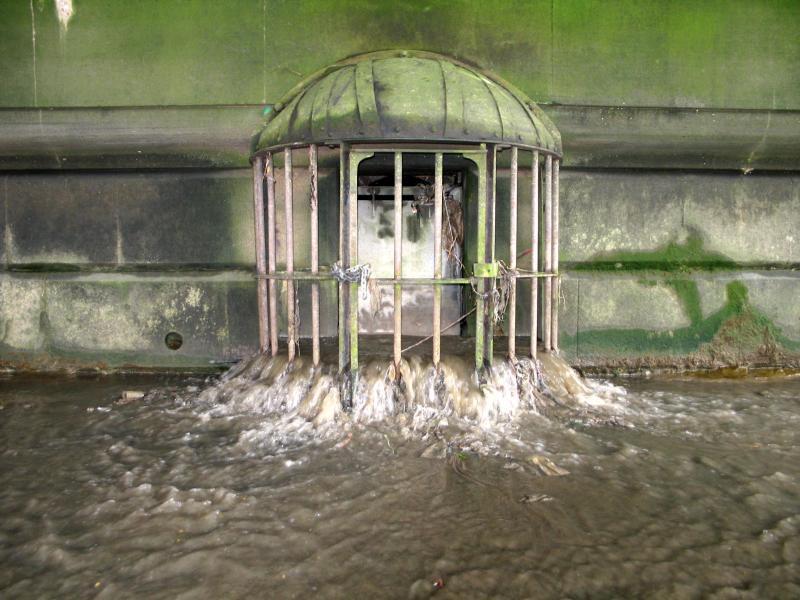 Criminals were locked in this cage and left to drown when the tide came in.