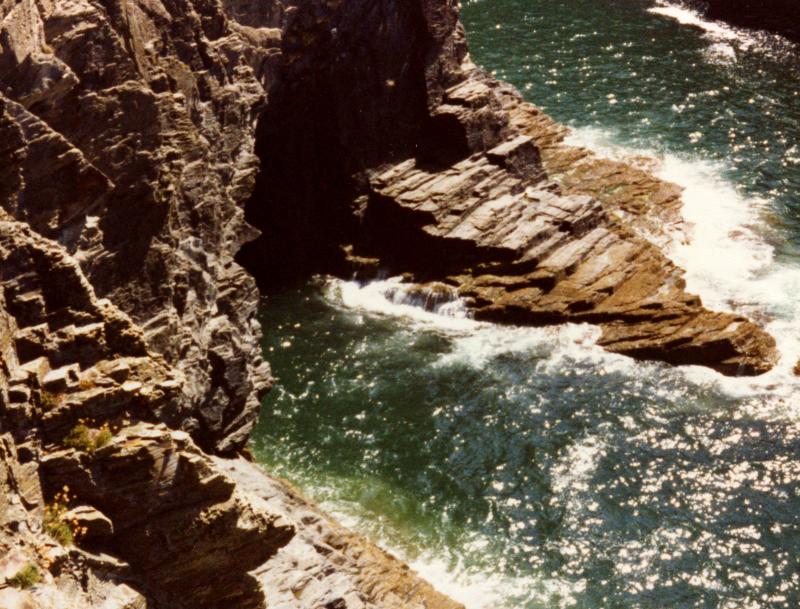 Entrance to cave at high tide.