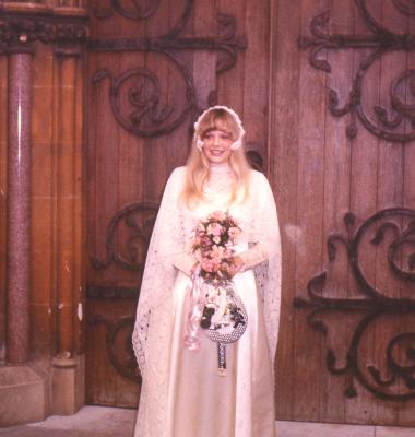 Ellen, wedding day.