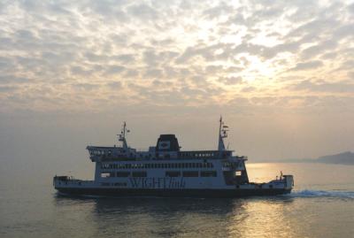 IOW ferry leaving Portsmouth.