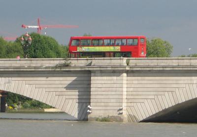 Bus on Putney Bridge.